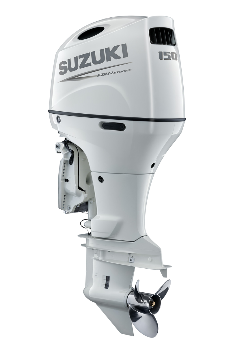 White Suzuki DF150 outboard